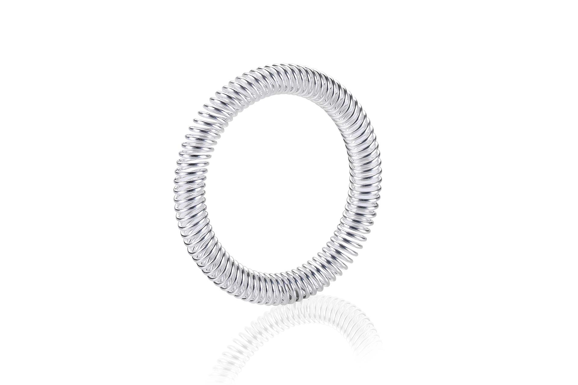 Abgeschrägte Spiralfeder mit Silberkontakt
