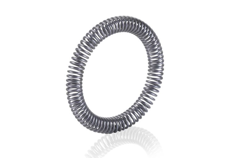Abgeschrägte Spiralfeder mit Nickelkontakt